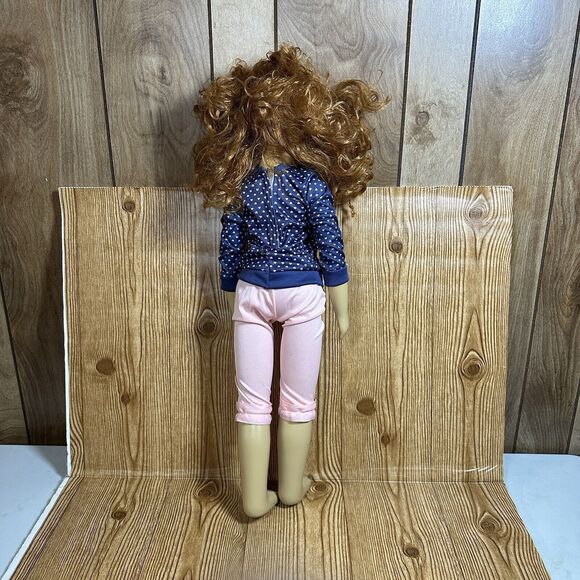 UNEEDA Wispy Walker Red Hair Brown Eye Doll "I Will Walk With You" Doll 27" TS18 - Picture 6 of 12